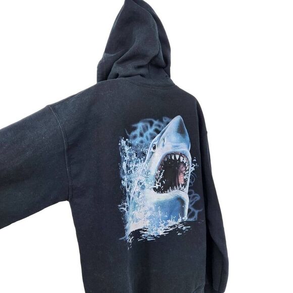 Soring Eagle Hoodie Sweatshirt Full Zip & Drawstring Shark - Picture 2 of 14
